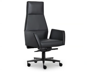 KEFA - Swivel high-back leather executive chair by i 4 Mariani - view 3